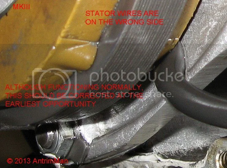 MK III alternator wire chewed through