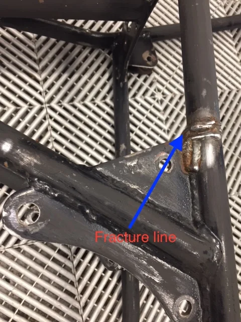 Frame stress fracture, with pictures.........