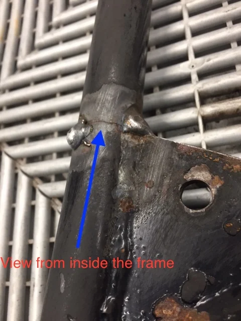 Frame stress fracture, with pictures.........