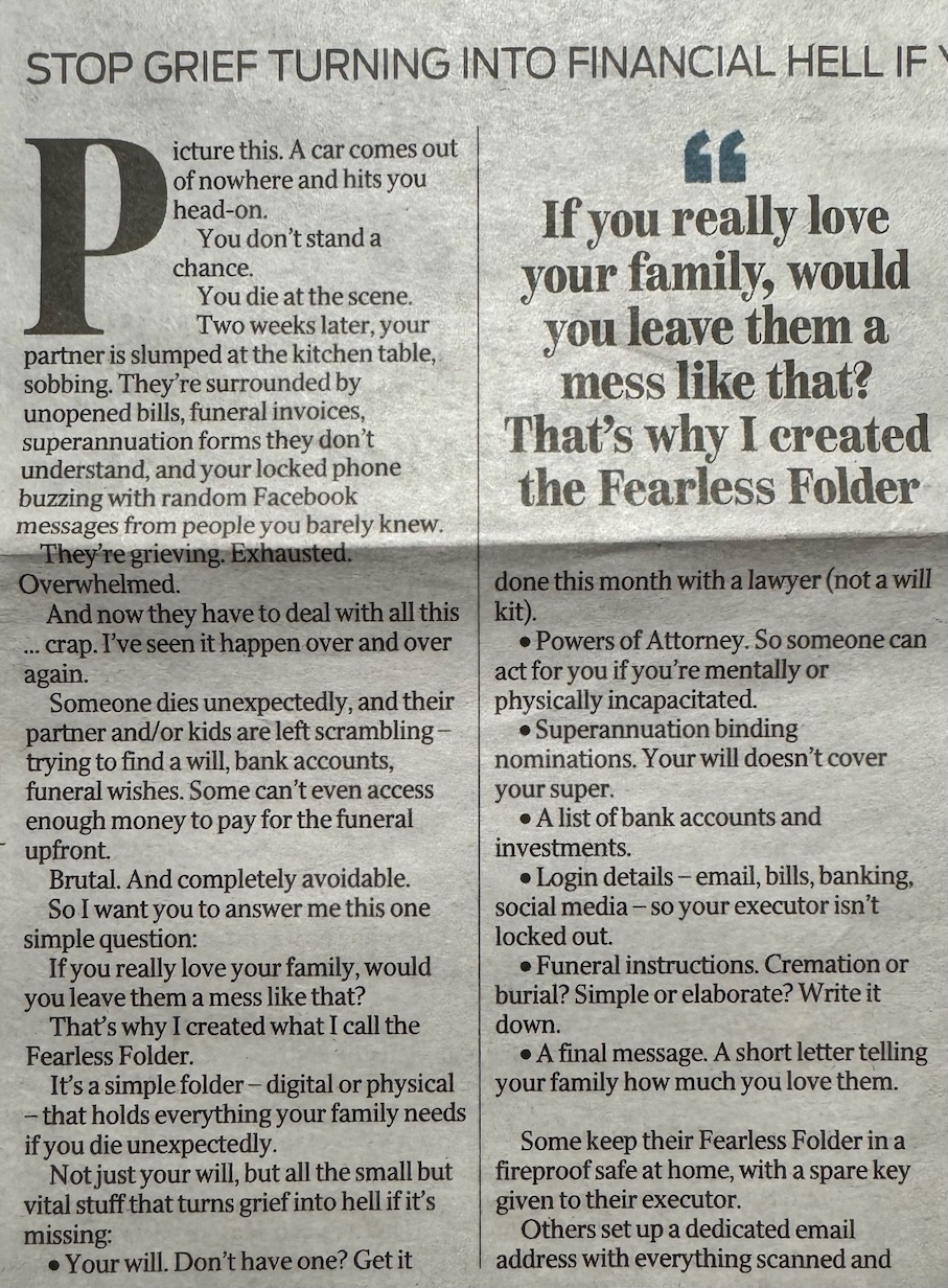 A serious thought...