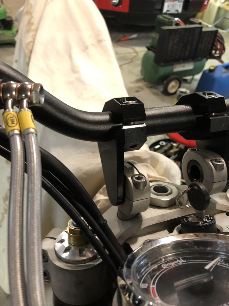Completed Handlebar Risers