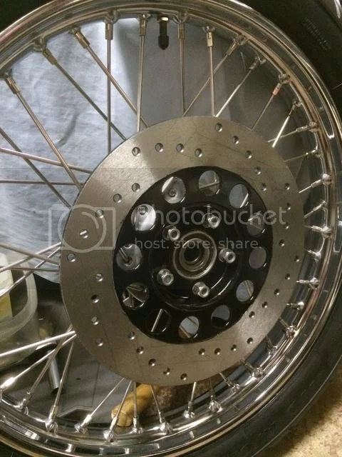 Template Drilling Front Brake Disc