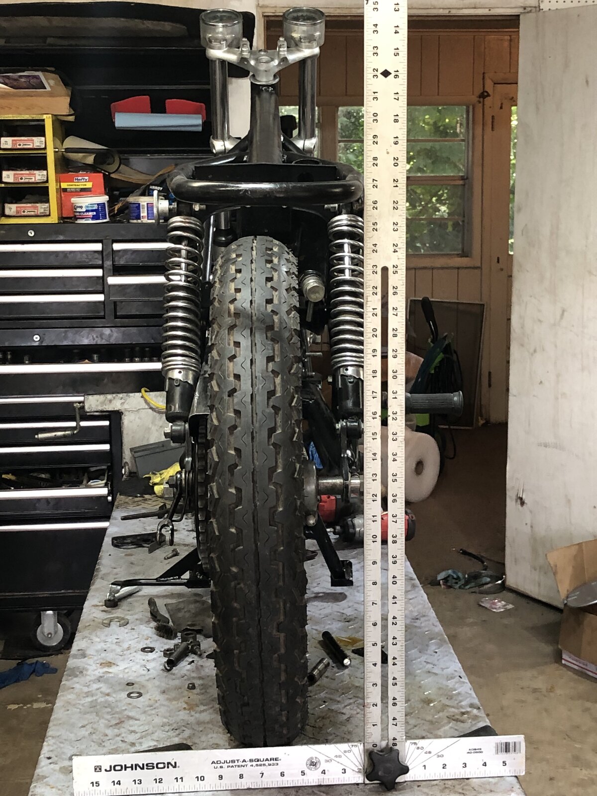 '71 Commando, Rear Wheel Tilted? Offset (was: New Member, Introductions)