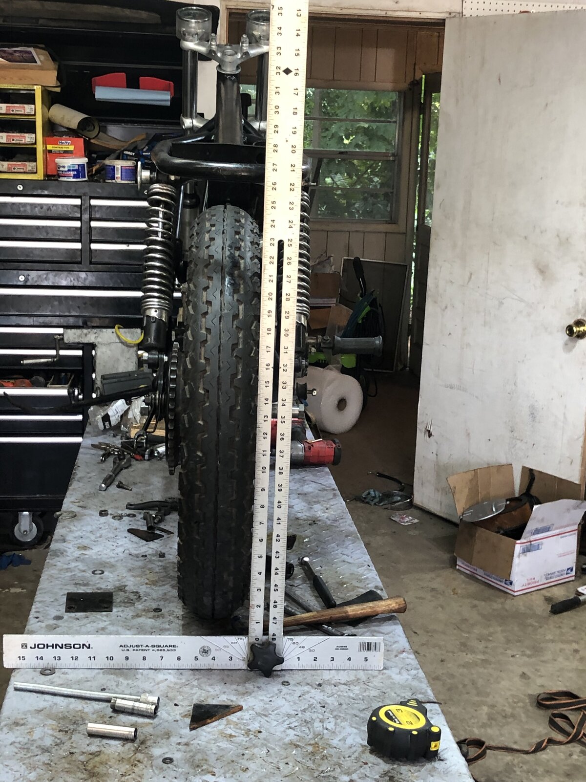 '71 Commando, Rear Wheel Tilted? Offset (was: New Member, Introductions)