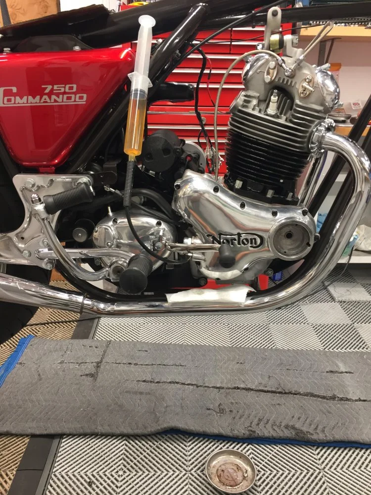 Priming the crankshaft.