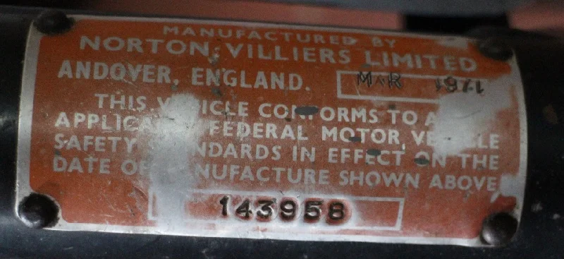 Certification plates