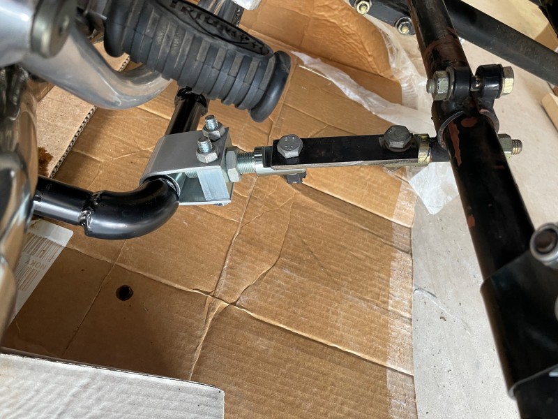 Cozy sidecar on a Triumph T-Bird triple