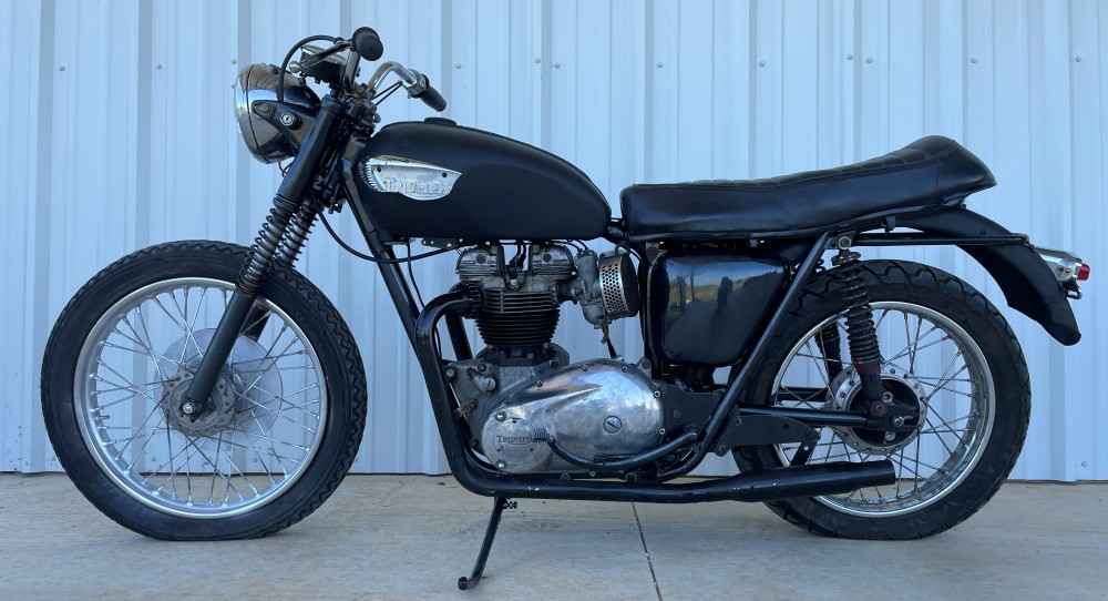 1970 Triumph Bonneville 650 parts bike assembly to running
