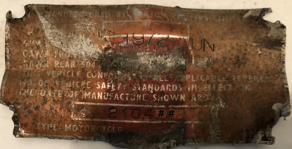 About those data plates & stampings...