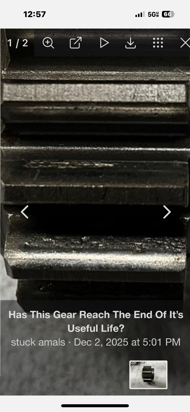 Has This Gear Reach The End Of It’s Useful Life?