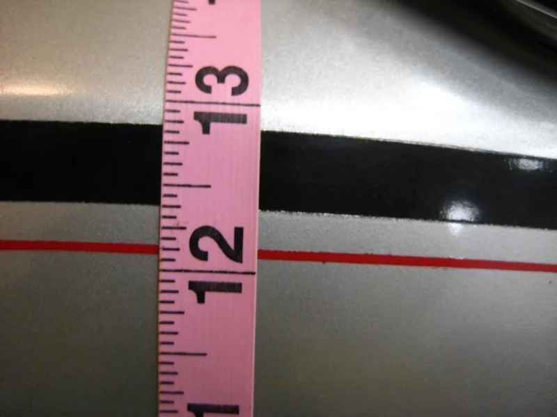 MKIII Interstate Gas Tank Stripe Black/Red