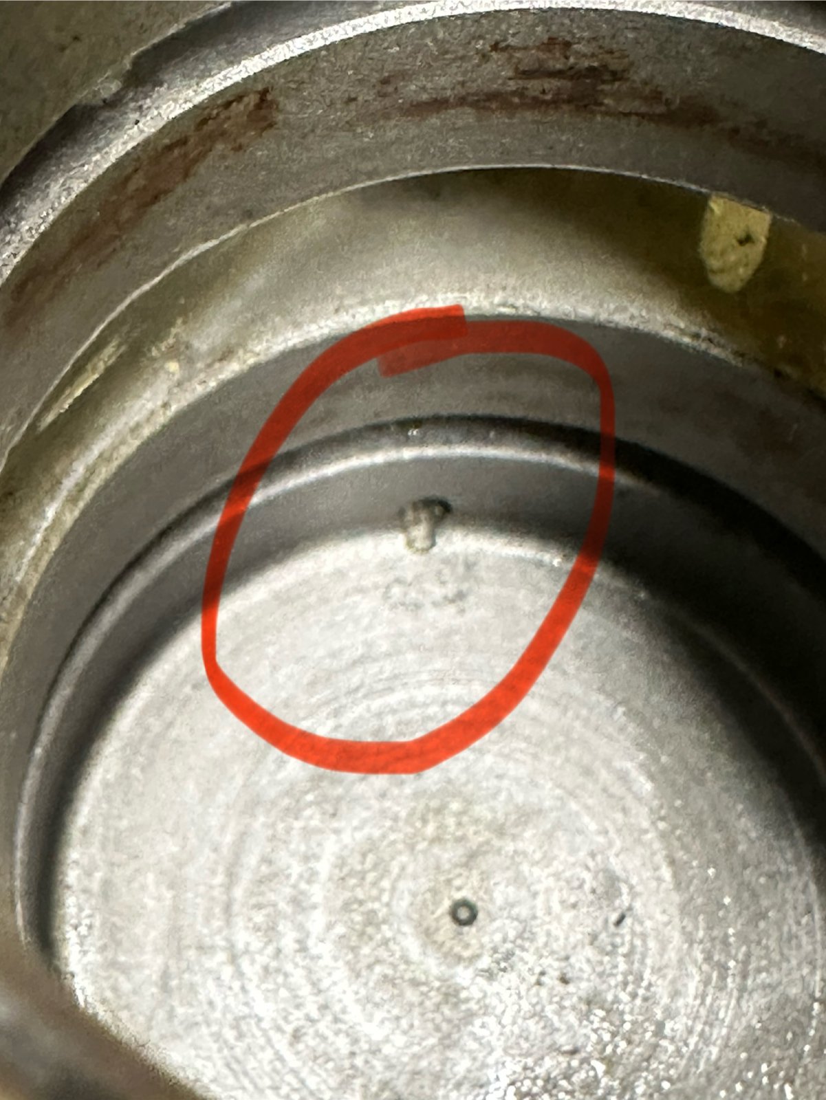 Blockage in calliper