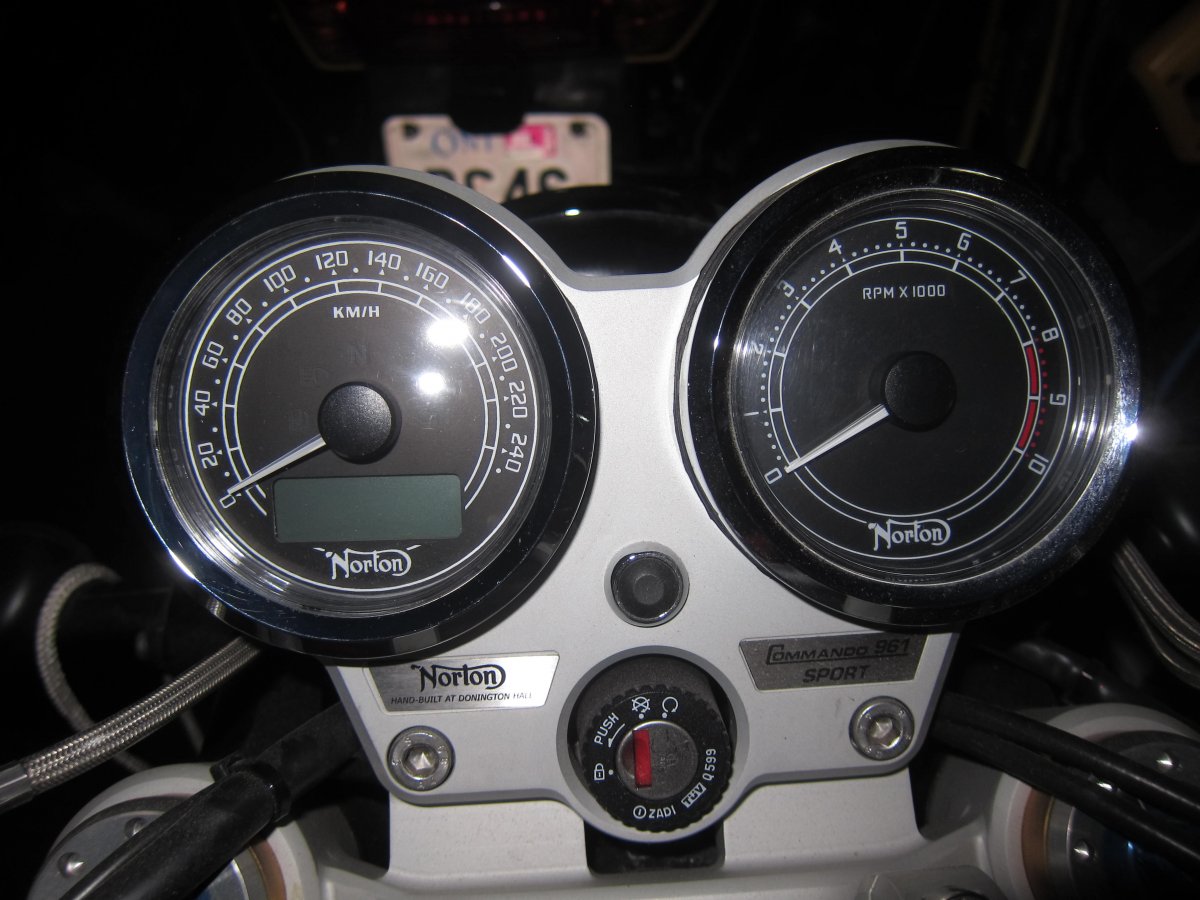Norton 961 speedometer dial face