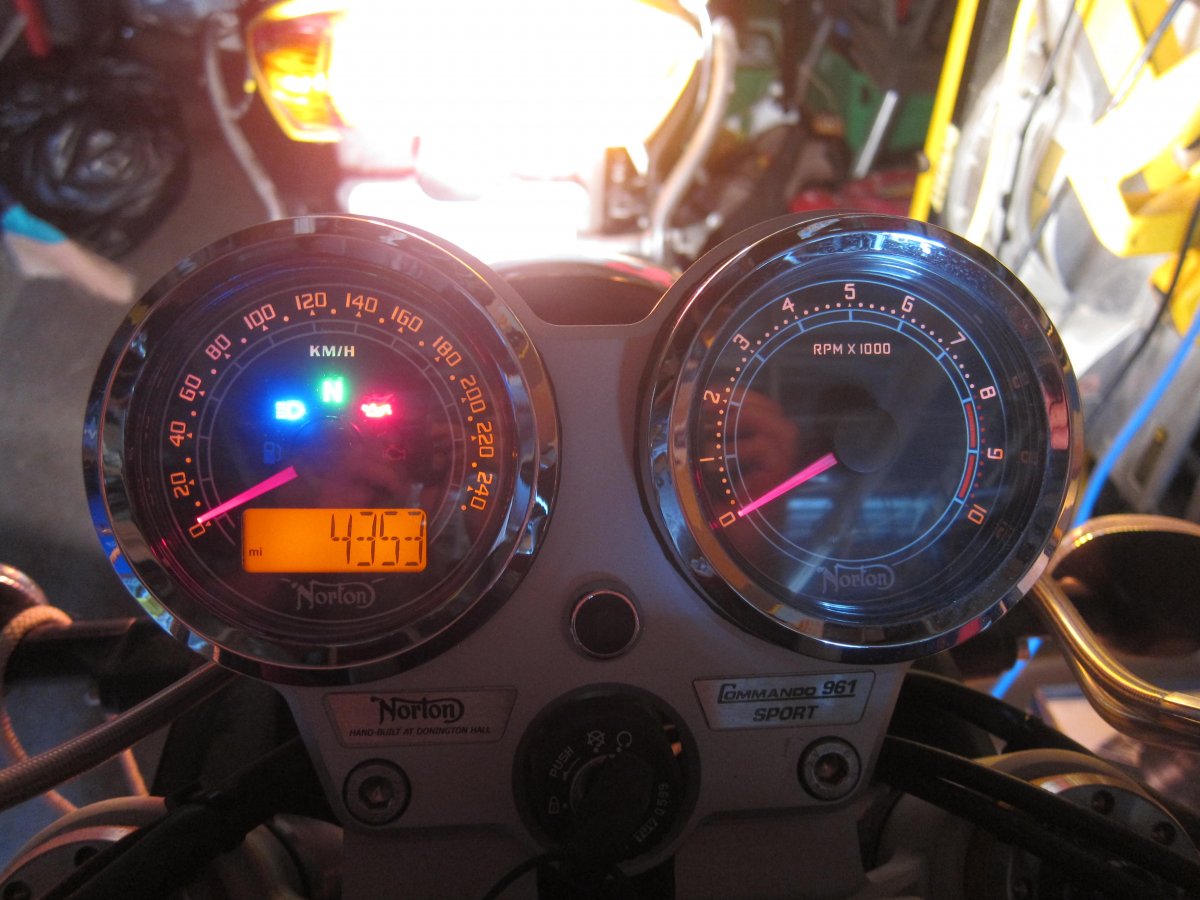 Norton 961 speedometer dial face