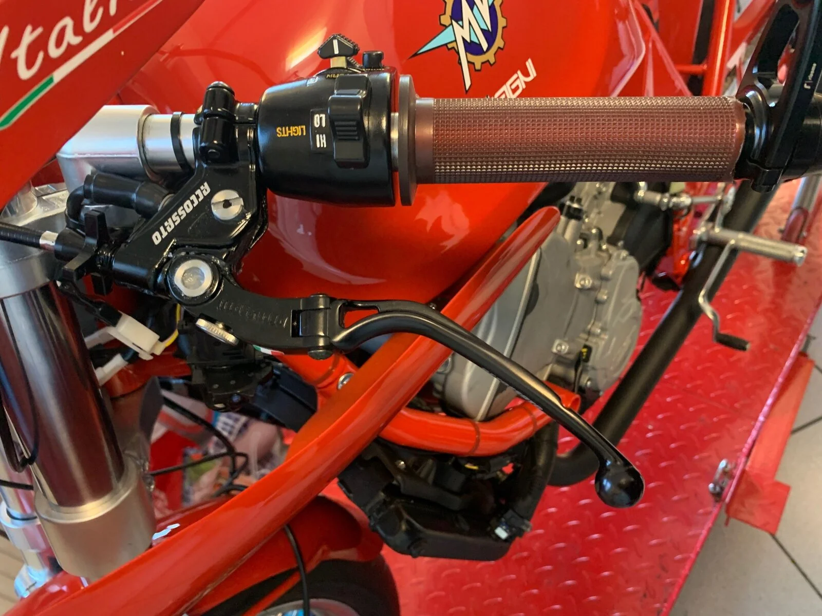How to adapt a MV Magni for a 71 old disabled rider