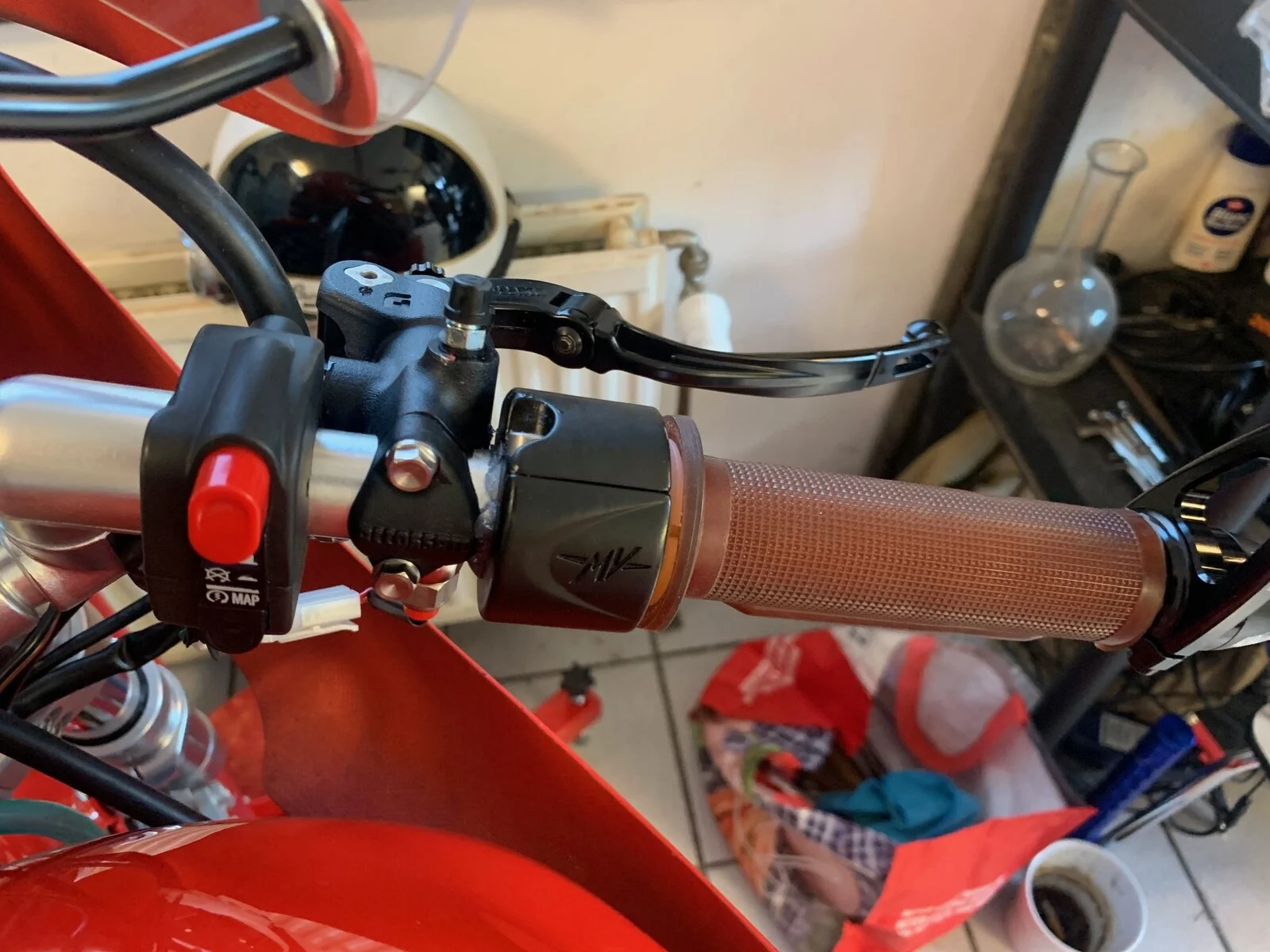 How to adapt a MV Magni for a 71 old disabled rider