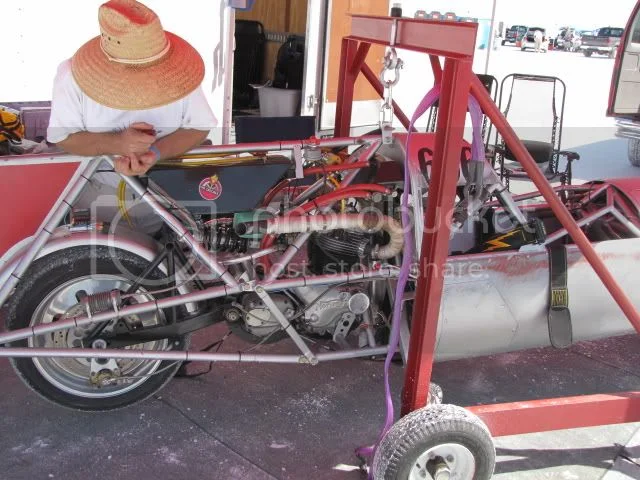 Norton's on the Bonneville salt flats