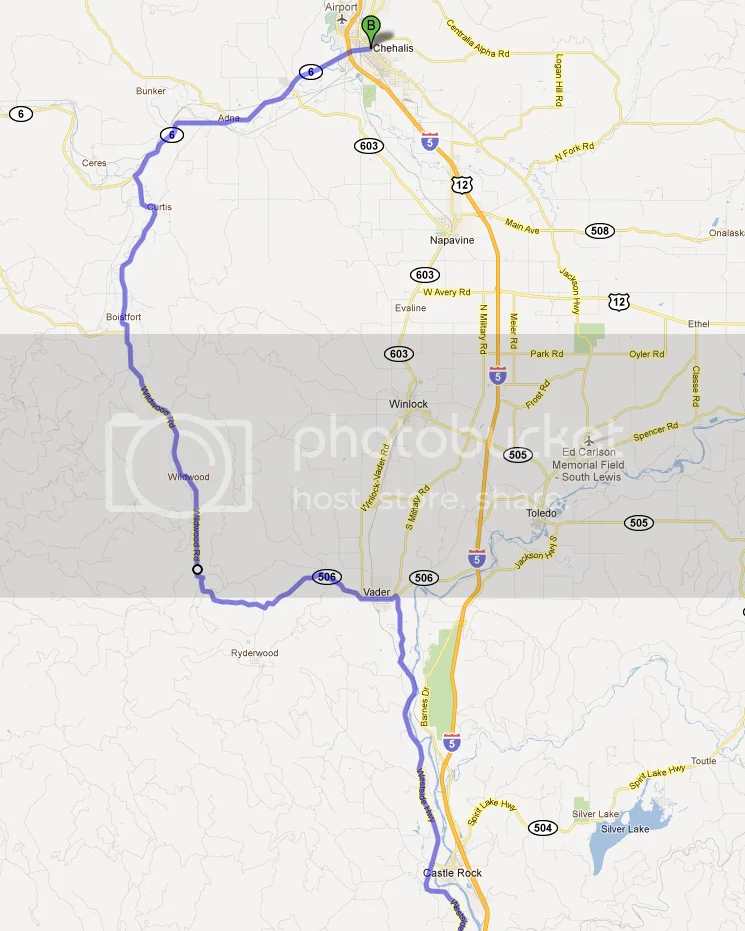 Portland to Chehalis Ride Report