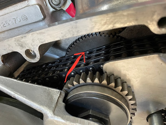 MKIII clearance between primary chain and idler gear