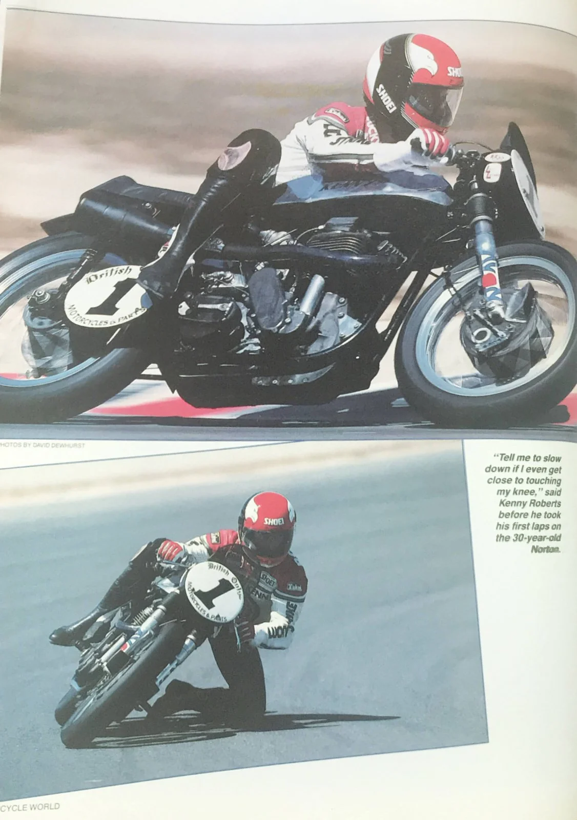 Kenny Roberts on a Manx