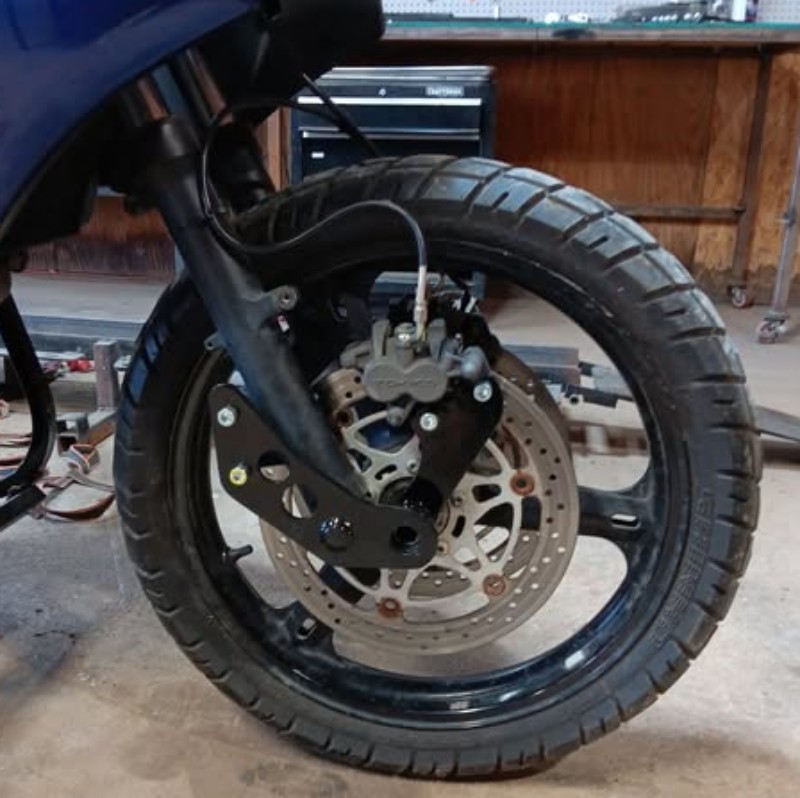 Cozy sidecar on a Triumph T-Bird triple