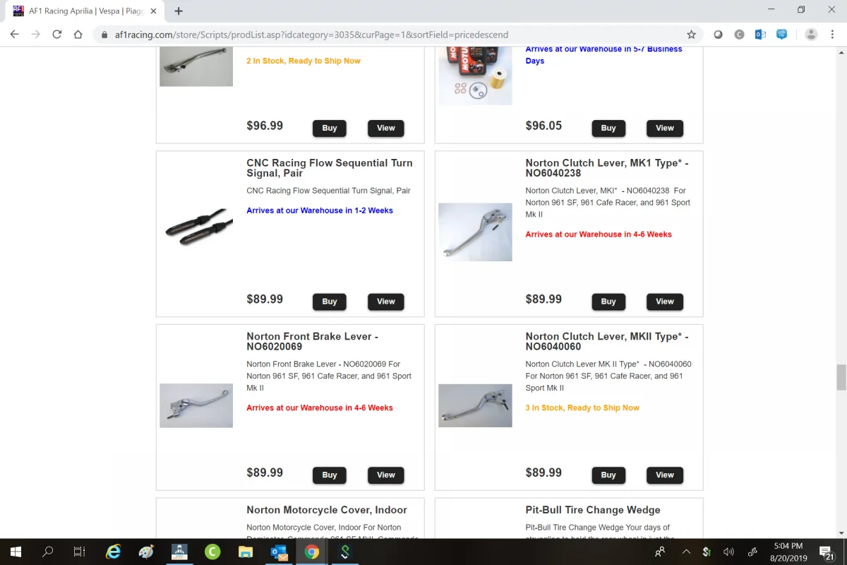 Clutch handlebar lever