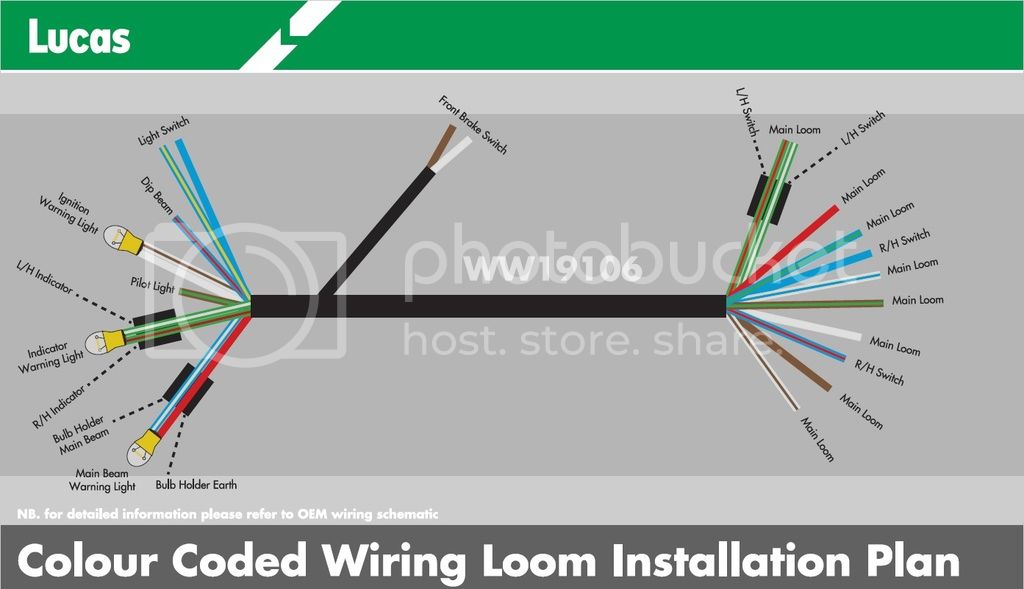 Trouble with Lucas Colour Coded Wiring Installation Plan | The Access