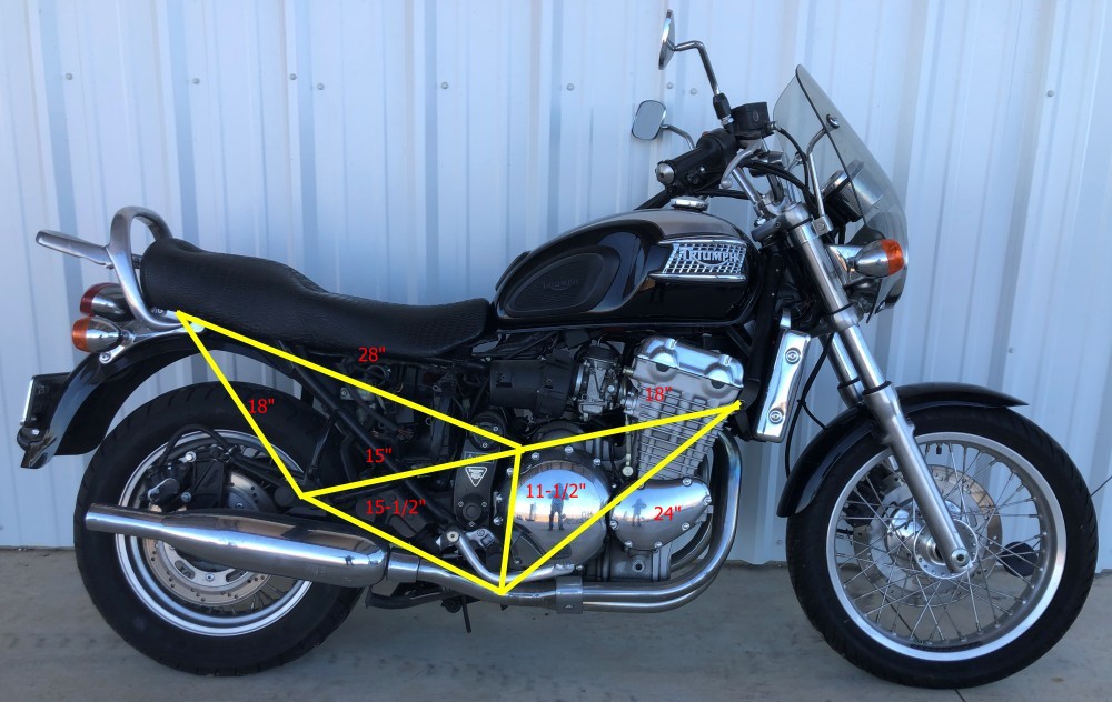 Cozy sidecar on a Triumph T-Bird triple