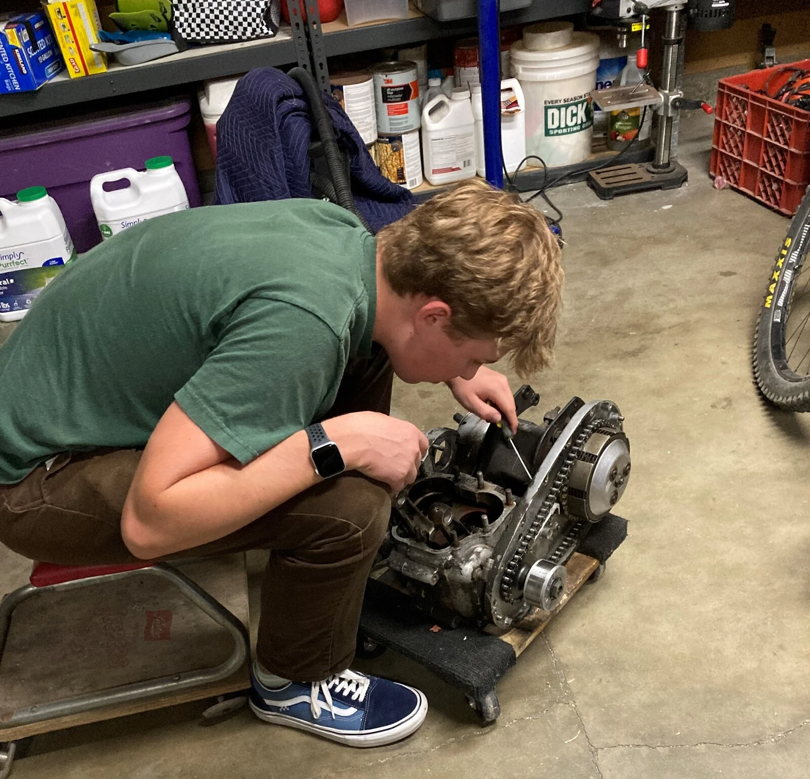 Dissasembling first Norton (N15CS), 16 y/o son is intrigued....