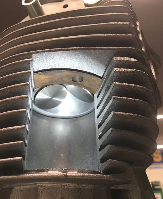 Window for checking valve clash clearance