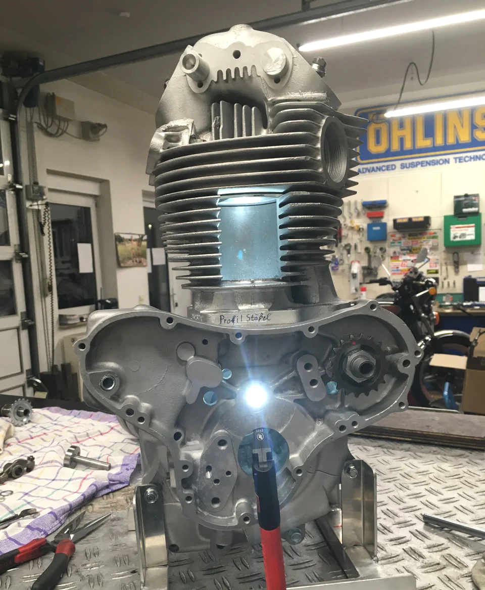 Window for checking valve clash clearance