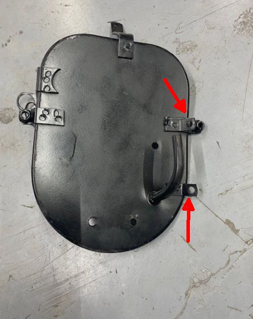 What are these tabs used for on this air cleaner rear backing plate?