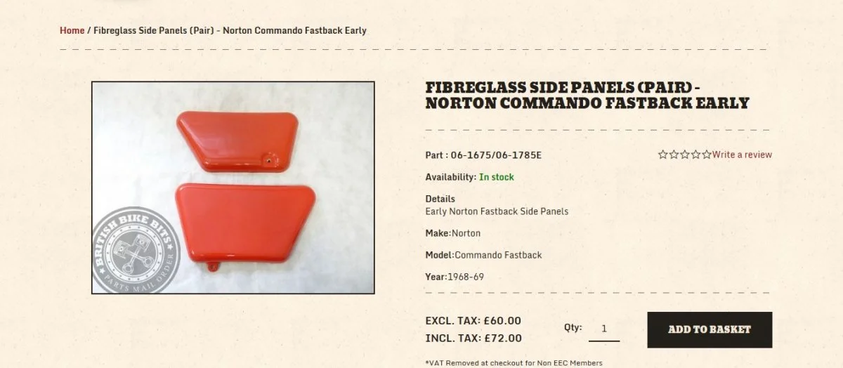 Are 1970 Fastback side covers rare?