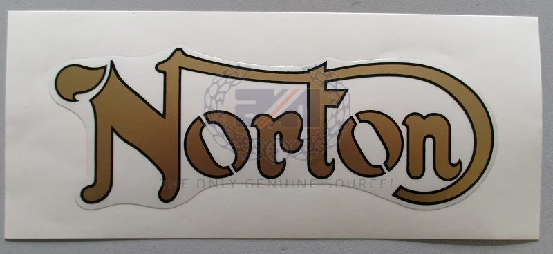 Black line boarder on Norton gold for 850,s