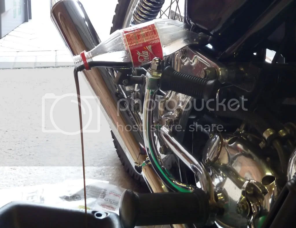 oil tank drain and other oil mess