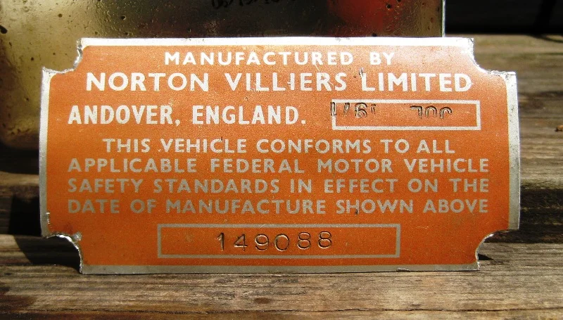 Certification plates