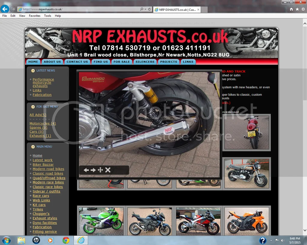 Bottom of chain, top of exhaust clearance