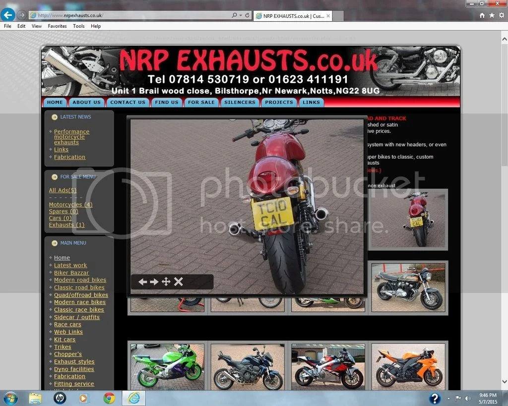 Bottom of chain, top of exhaust clearance