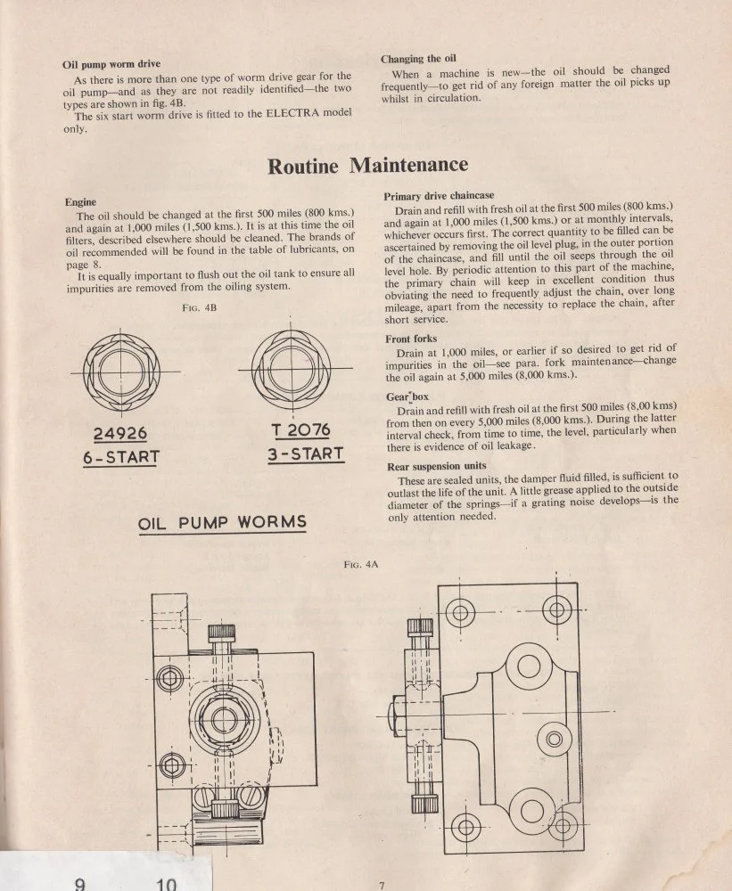 1964 G15 MK2: rockers oil feed update