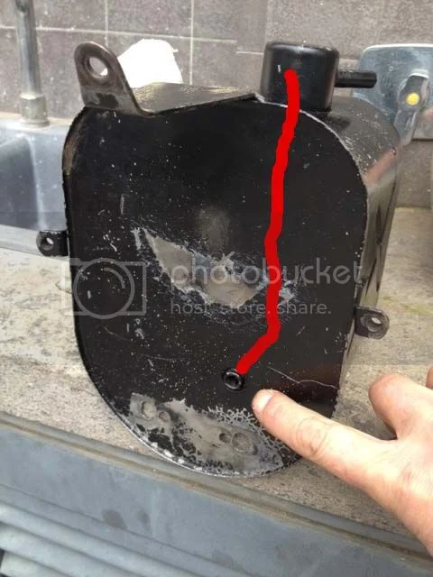 1969 / 1970 S type oil tank.