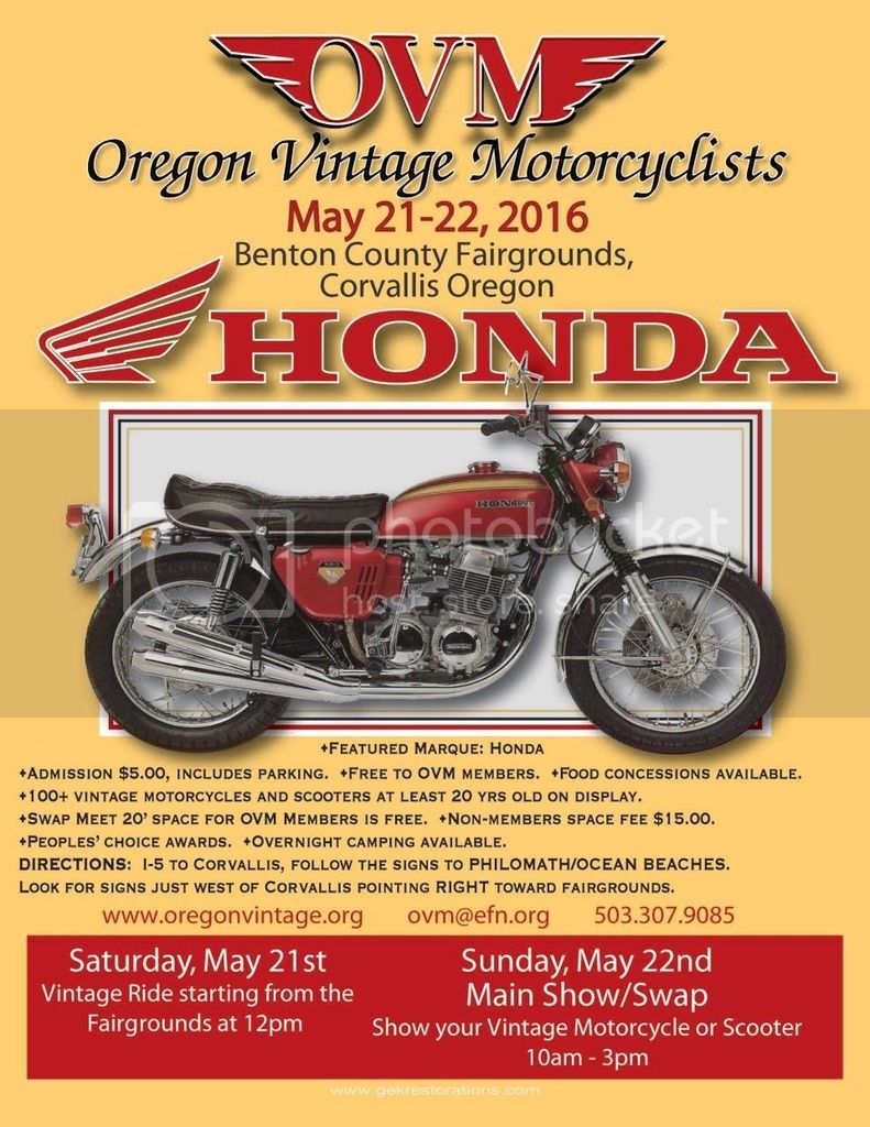 OVM Annual Show & Swap Meet - Corvallis Oregon - May 21-22