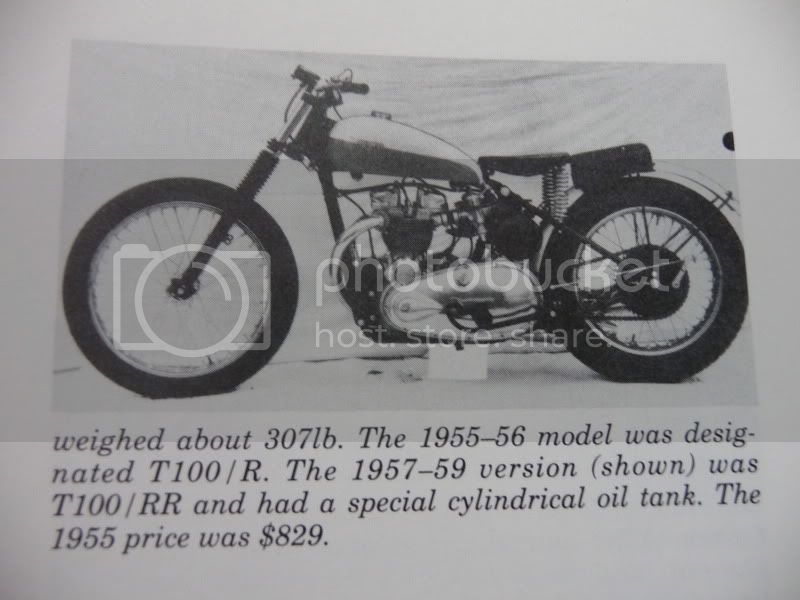 TRIUMPH T 100 R / T 100 RR . 1955/57 .