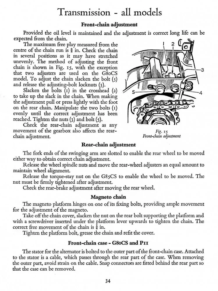 Primary chain: tight control