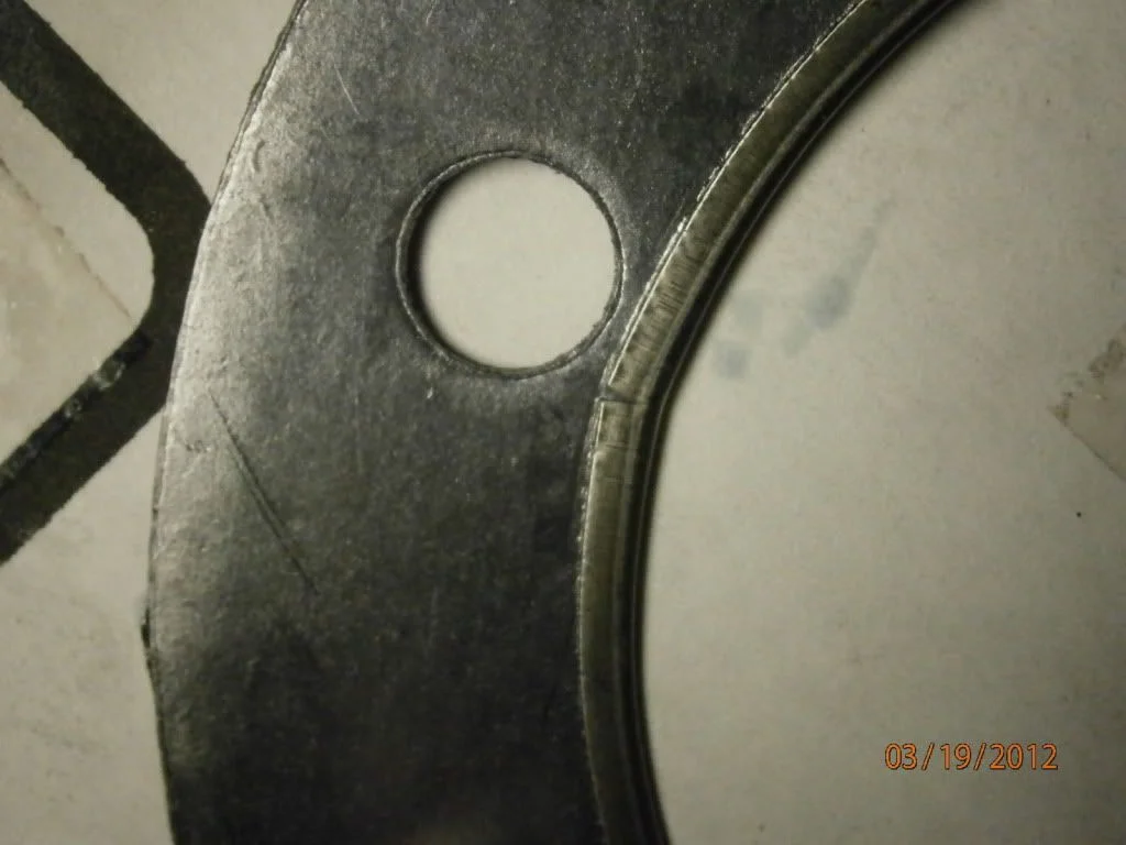 Flame ring head gasket failed.. before being installed Access Norton