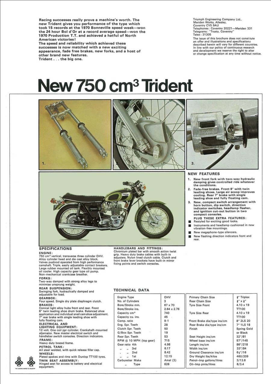 Pictures of your Triumph T160 or similar .