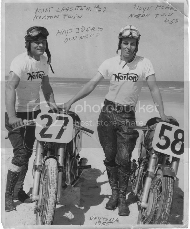 Norton Manx and 88 twins at Daytona.....