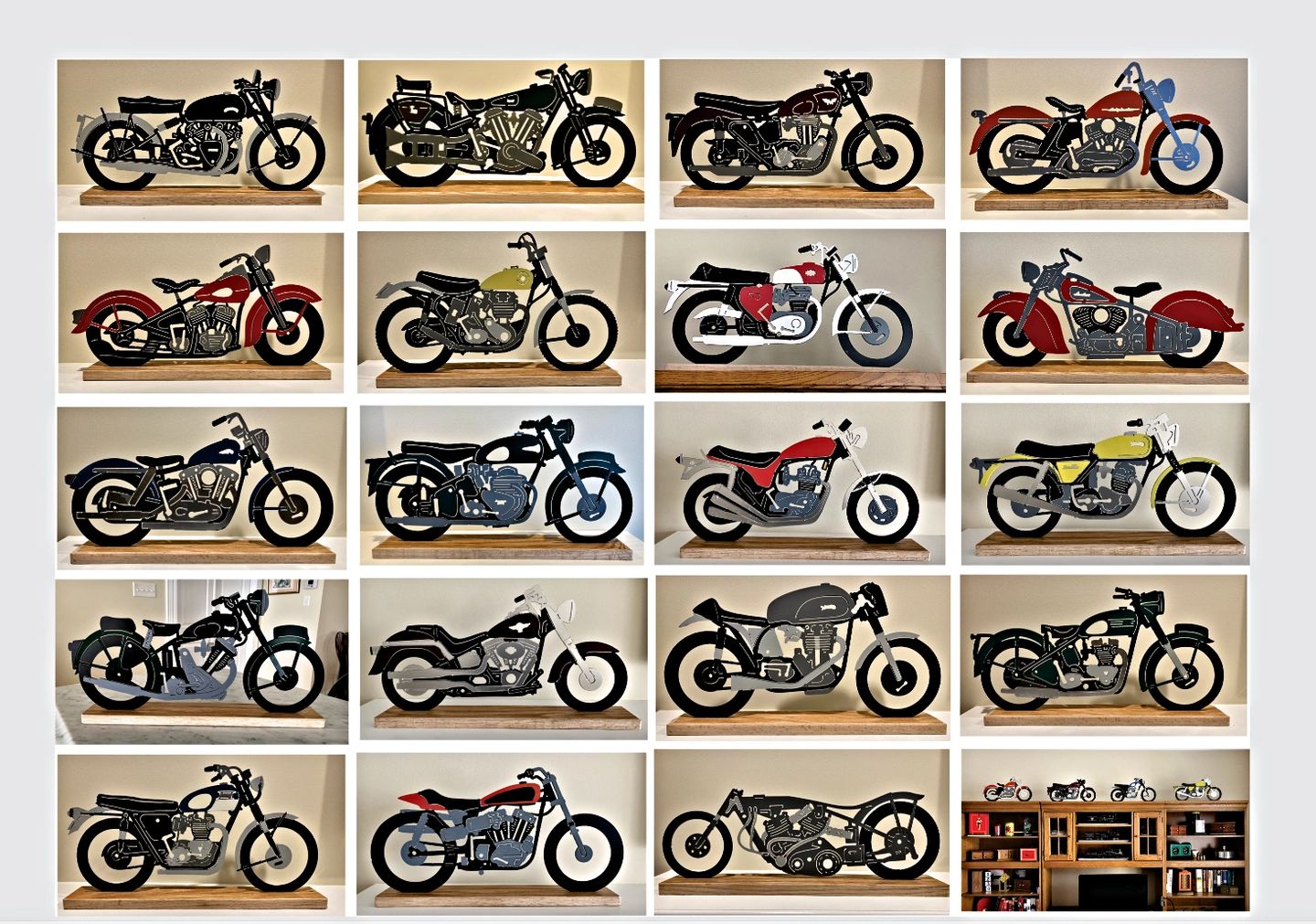 CNC Plasma Cut Vintage Motorcycles
