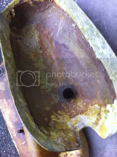 Fiberglass tank cleaning.