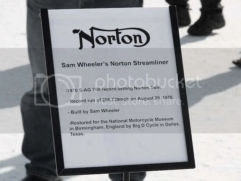 Norton's on the Bonneville salt flats