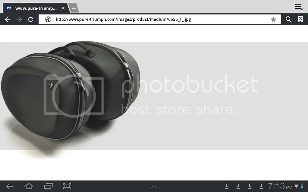 Triumph classic rack and bag on 961 - fits!